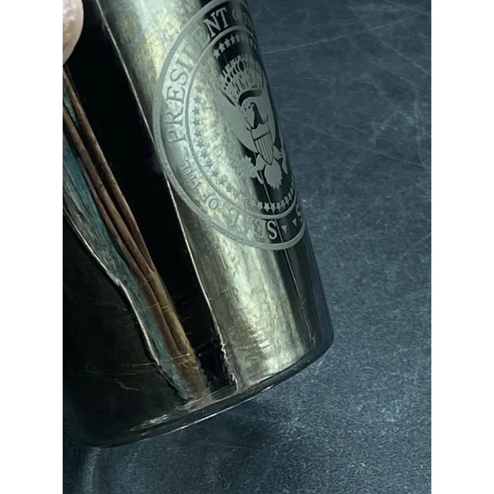 Mirrored Shot Glass Eisenhower Presidential Library Museum Abilene Kansas